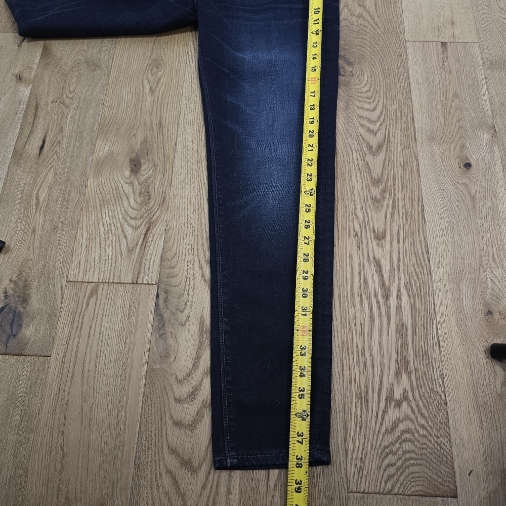 Cult Of Individuality Womens Dark Wash Zen Curvy Slim Mid Rise Skinny Jeans 31 - Picture 6 of 12
